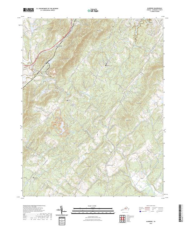 Alberene, VA — USGS 7.5-minute topo (2022)