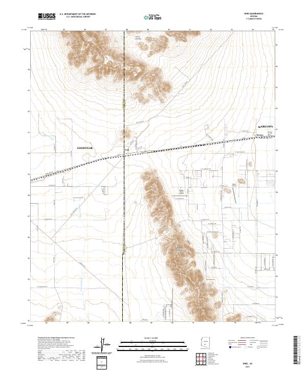 Enid, AZ — USGS 7.5-minute topo (2021)