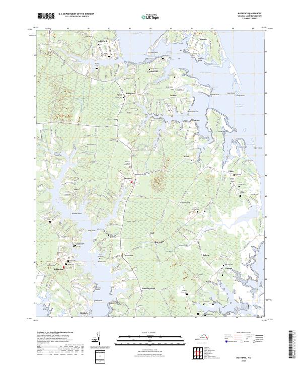 Mathews, VA — USGS 7.5-minute topo (2022)