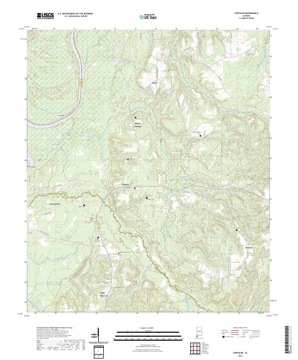 Chrysler, AL — USGS 7.5-minute topo (2024)