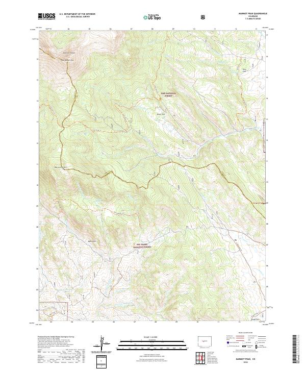 Marmot Peak, CO — USGS 7.5-minute topo (2022)