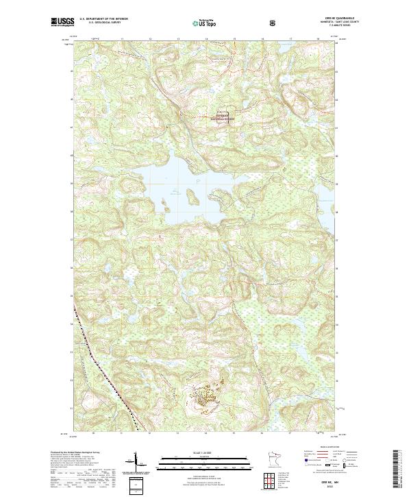 Orr NE, MN — USGS 7.5-minute topo (2022)