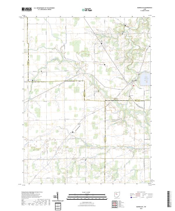 Marseilles, OH — USGS 7.5-minute topo (2023)