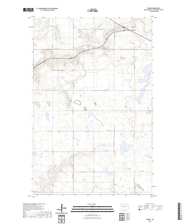 Wabek, ND — USGS 7.5-minute topo (2024)