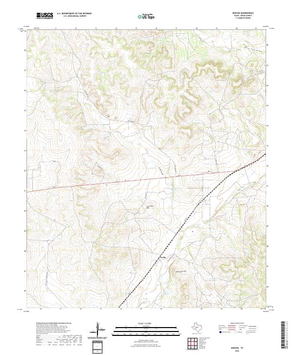 Noelke, TX — USGS 7.5-minute topo (2022)