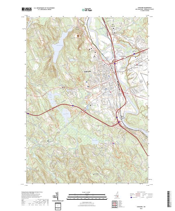 Concord, NH — USGS 7.5-minute topo (2024)