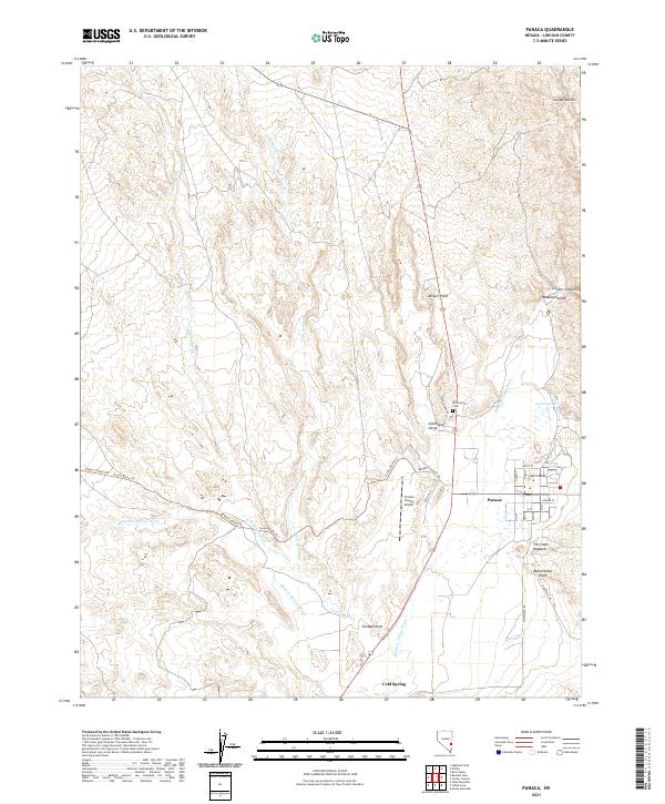 Panaca, NV — USGS 7.5-minute topo (2021)