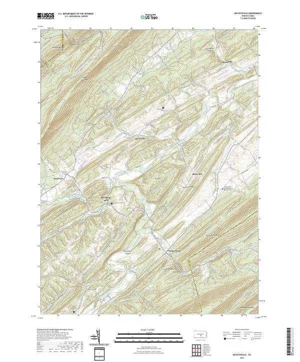McCoysville, PA — USGS 7.5-minute topo (2023)