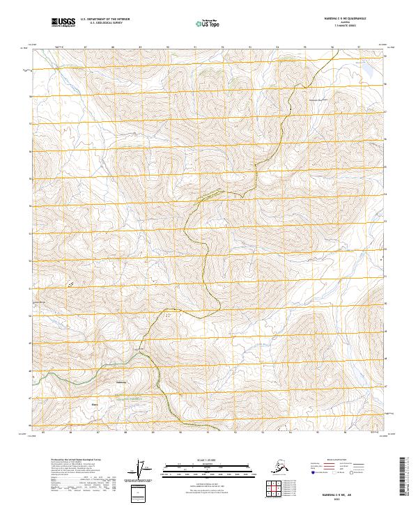 Nabesna C-5 NE, AK — USGS 7.5-minute topo (2023)