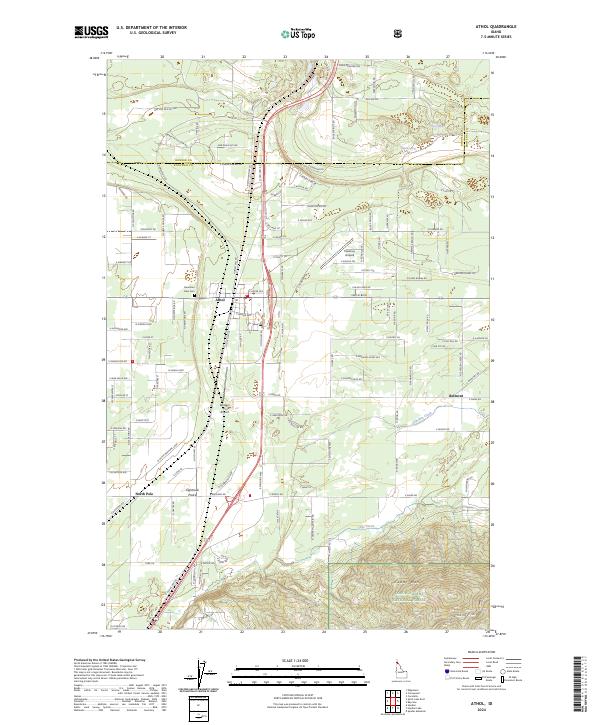 Athol, ID — USGS 7.5-minute topo (2024)