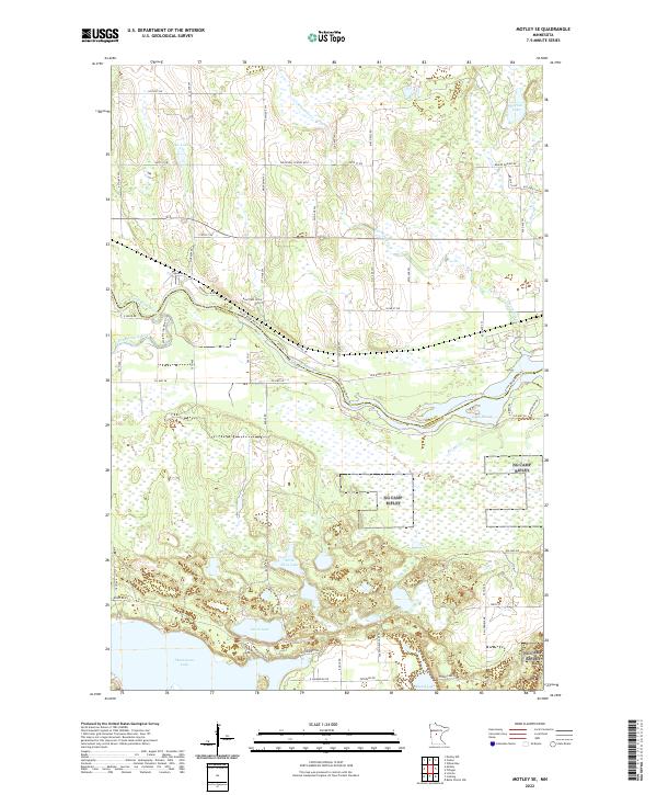 Motley SE, MN — USGS 7.5-minute topo (2022)