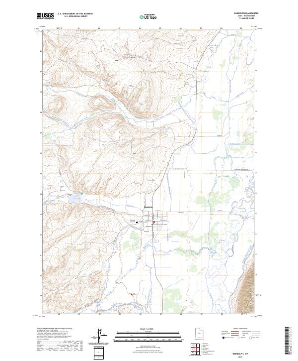 Randolph, UT — USGS 7.5-minute topo (2023)