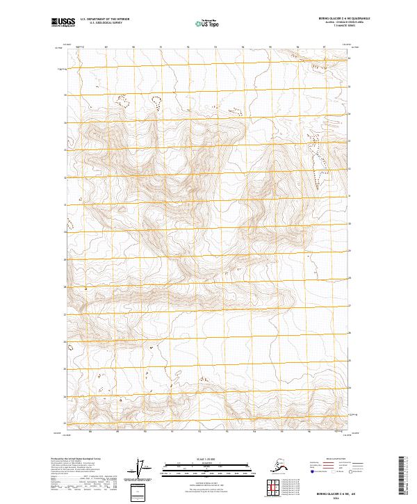 Bering Glacier C-6 NE, AK — USGS 7.5-minute topo (2024)