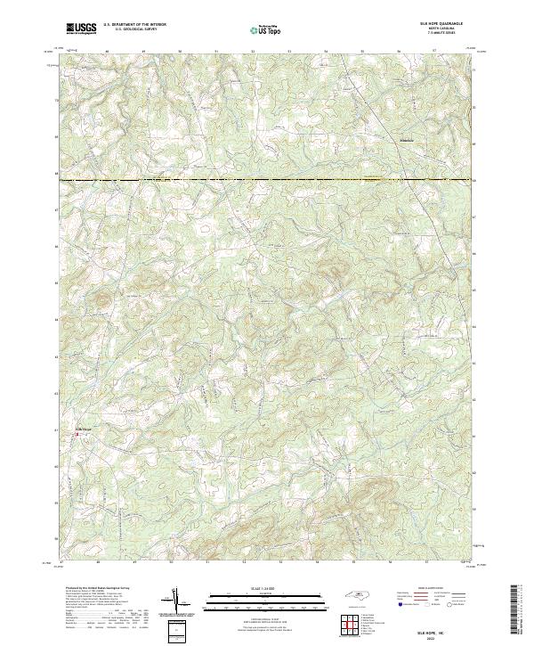 Silk Hope, NC — USGS 7.5-minute topo (2022)