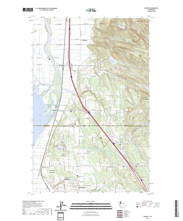 Conway, WA — USGS 7.5-minute topo (2023)