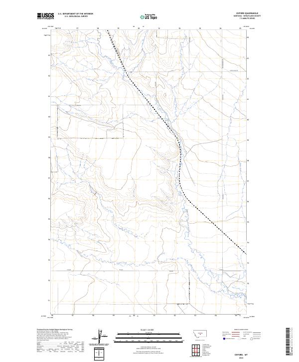Oxford, MT — USGS 7.5-minute topo (2024)