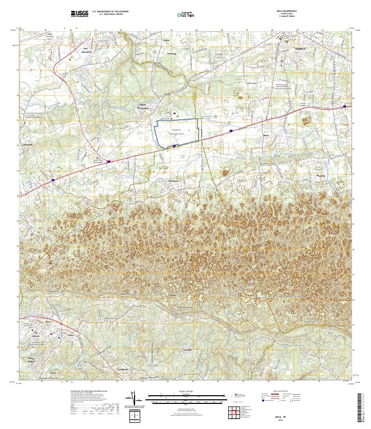 Moca, PR — USGS 7.5-minute topo (2024)