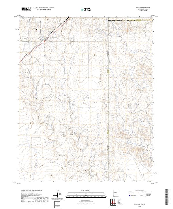 Nara Visa, NM-TX — USGS 7.5-minute topo (2023)
