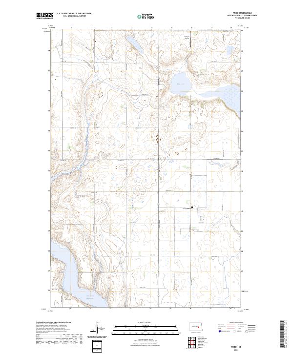 Fried, ND — USGS 7.5-minute topo (2024)