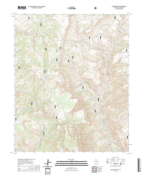McFadden Peak, AZ — USGS 7.5-minute topo (2023)