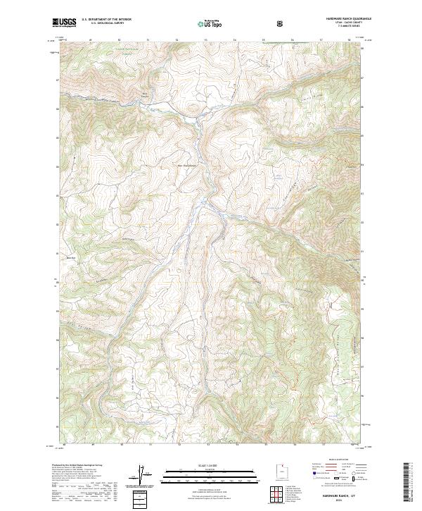 Hardware Ranch, UT — USGS 7.5-minute topo (2023)