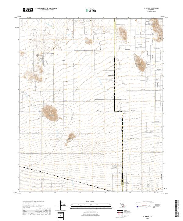 El Mirage, CA — USGS 7.5-minute topo (2021)