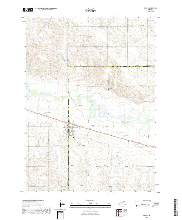 Tilden, NE — USGS 7.5-minute topo (2021)