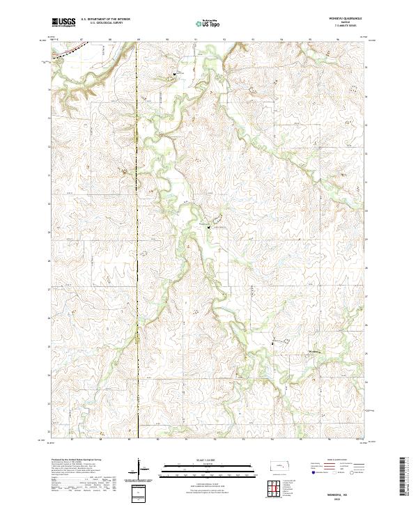 Wonsevu, KS — USGS 7.5-minute topo (2022)