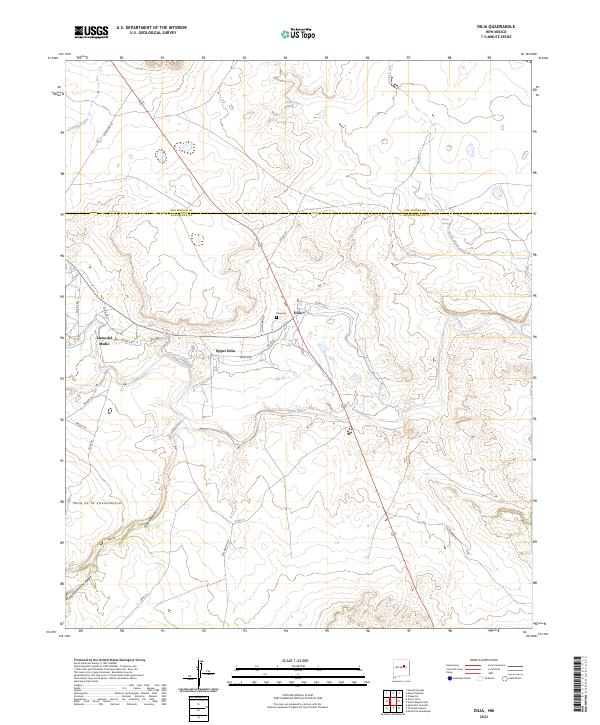 Dilia, NM — USGS 7.5-minute topo (2023)