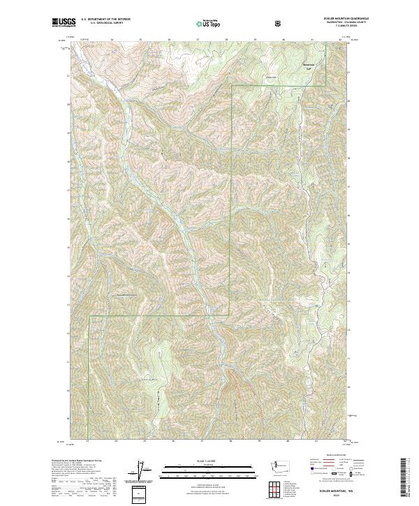 Eckler Mountain, WA — USGS 7.5-minute topo (2023)