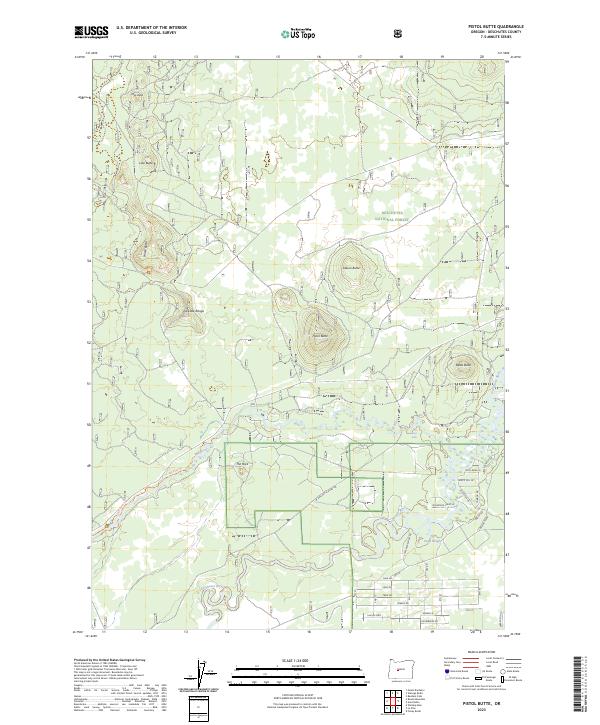 Pistol Butte, OR — USGS 7.5-minute topo (2023)