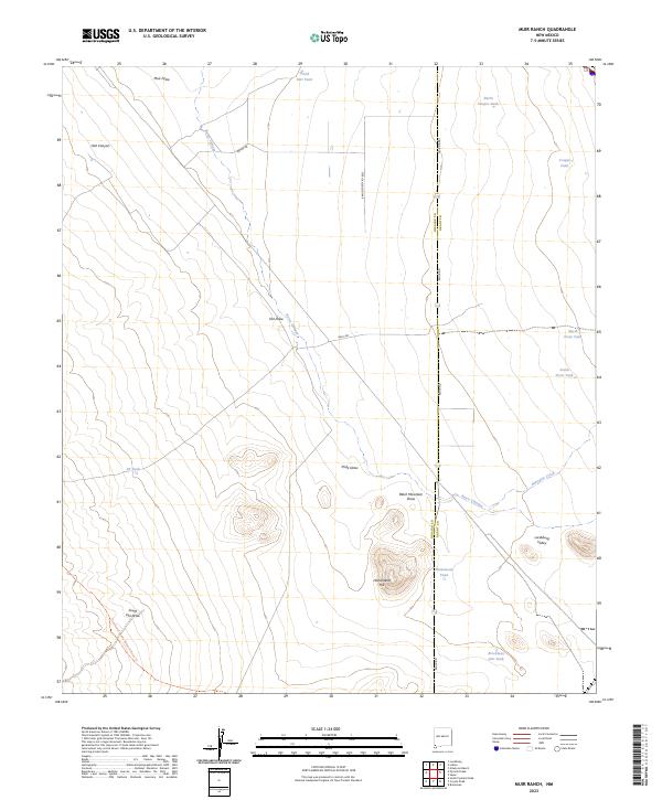 Muir Ranch, NM — USGS 7.5-minute topo (2023)