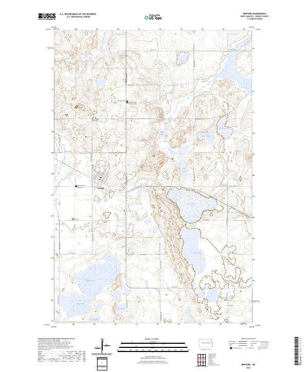 Binford, ND — USGS 7.5-minute topo (2024)