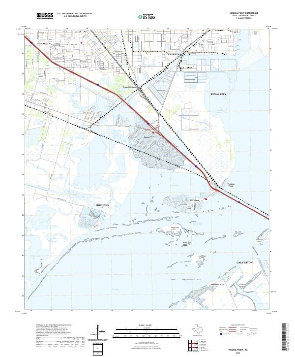 Virginia Point, TX — USGS 7.5-minute topo (2022)