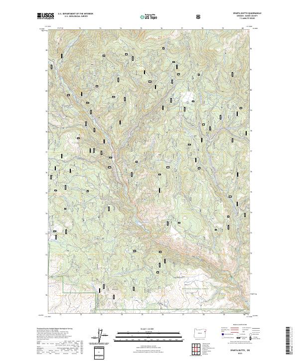 Sparta Butte, OR — USGS 7.5-minute topo (2023)