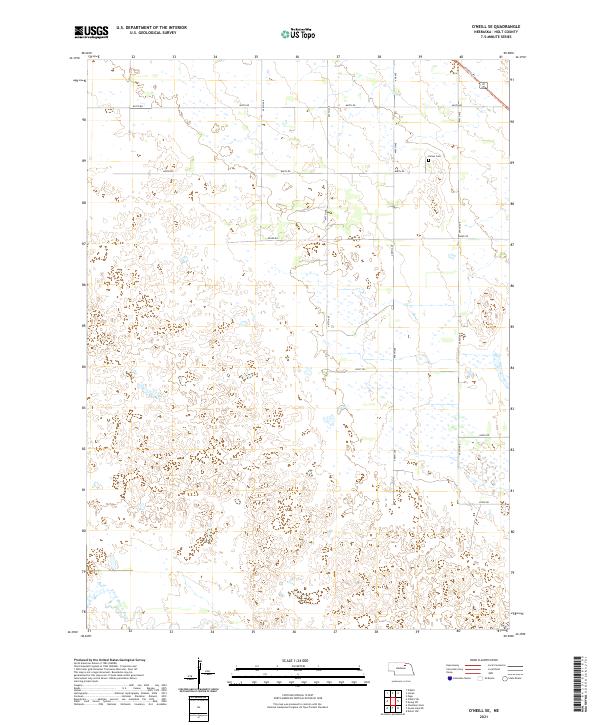 O'Neill SE, NE — USGS 7.5-minute topo (2021)