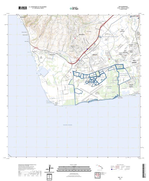 Ewa, HI — USGS 7.5-minute topo (2024)