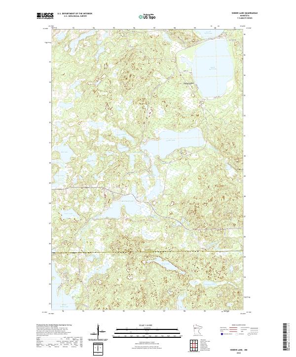 Snider Lake, MN — USGS 7.5-minute topo (2022)
