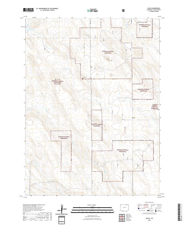 Avalo, CO — USGS 7.5-minute topo (2022)