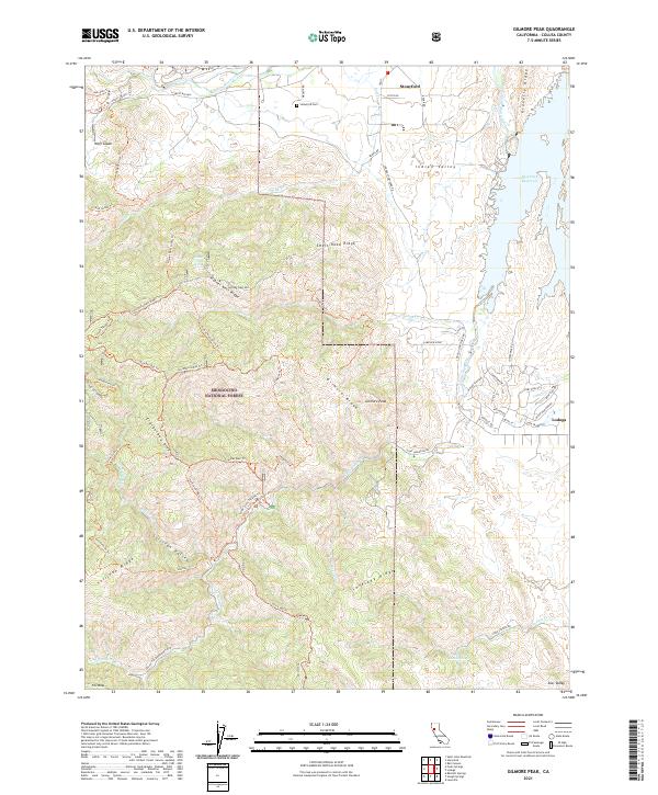 Gilmore Peak, CA — USGS 7.5-minute topo (2021)