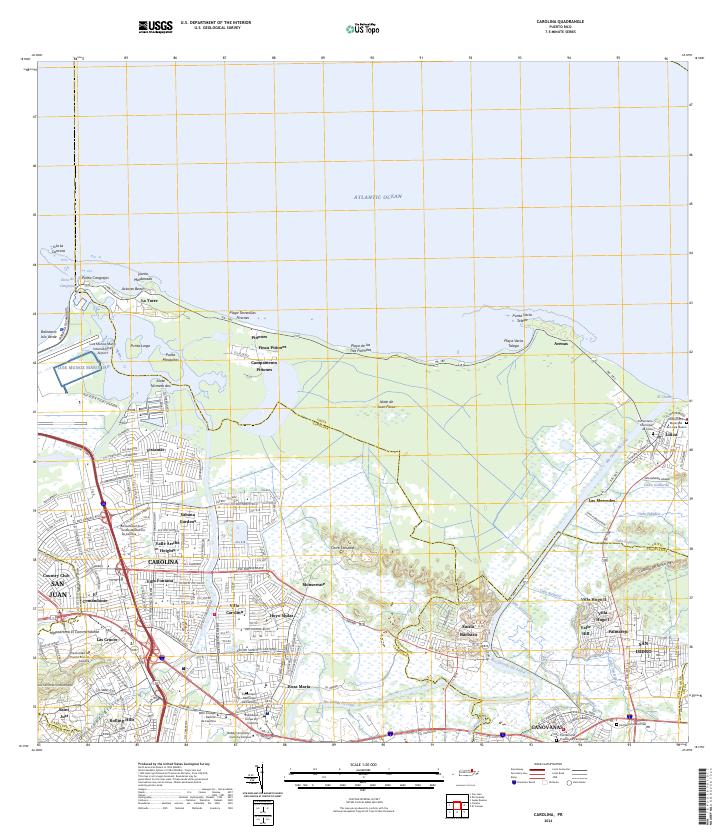 Carolina, PR — USGS 7.5-minute topo (2024)