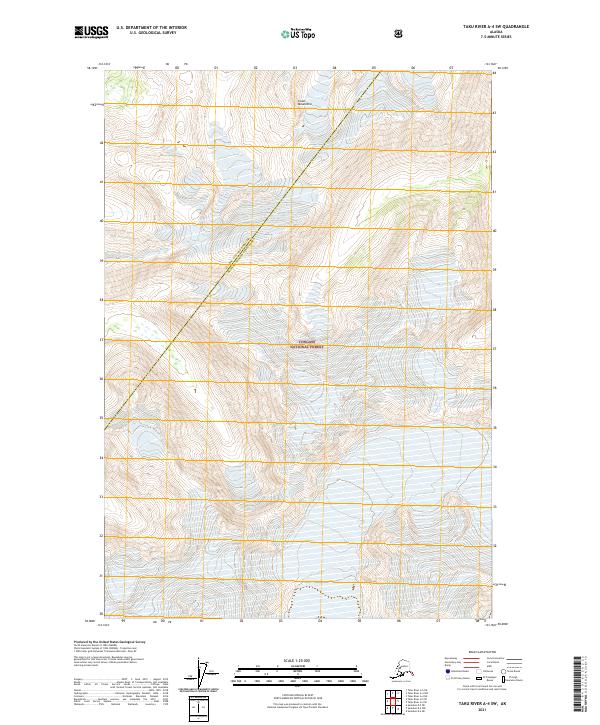 Taku River A-4 SW, AK — USGS 7.5-minute topo (2021)
