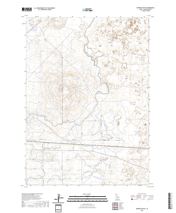 Dietrich Butte, ID — USGS 7.5-minute topo (2024)