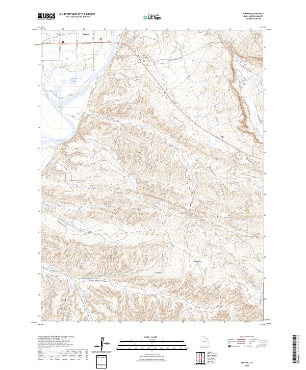 Jensen, UT — USGS 7.5-minute topo (2023)