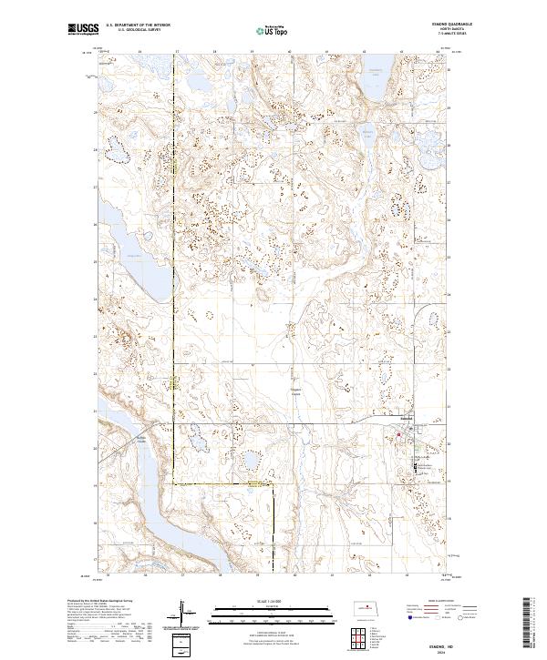 Esmond, ND — USGS 7.5-minute topo (2024)