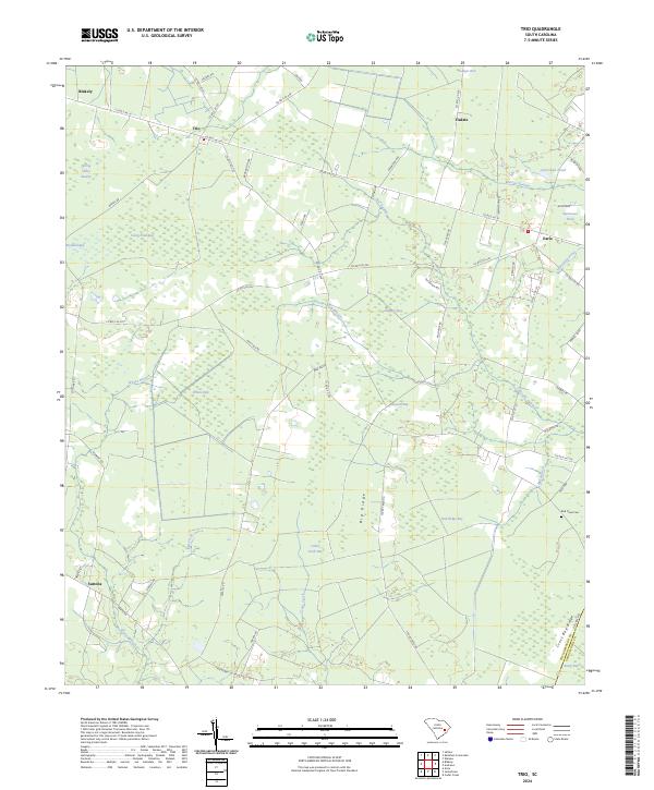 Trio, SC — USGS 7.5-minute topo (2024)