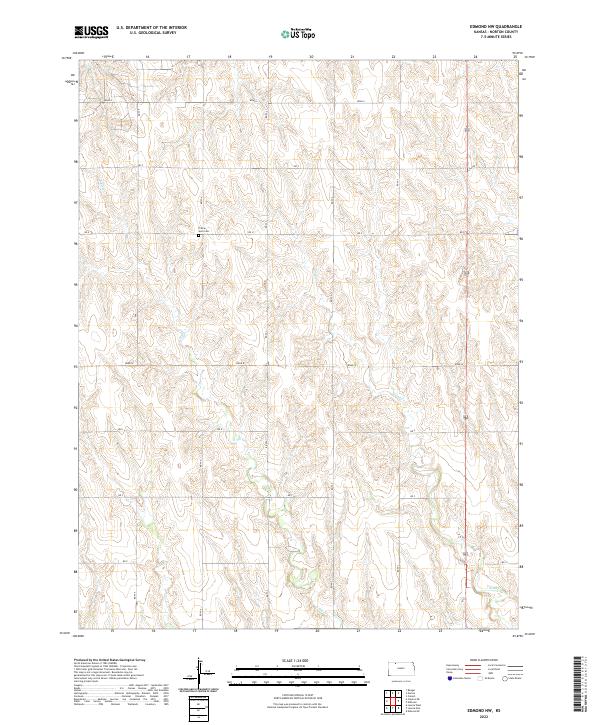 Edmond NW, KS — USGS 7.5-minute topo (2022)