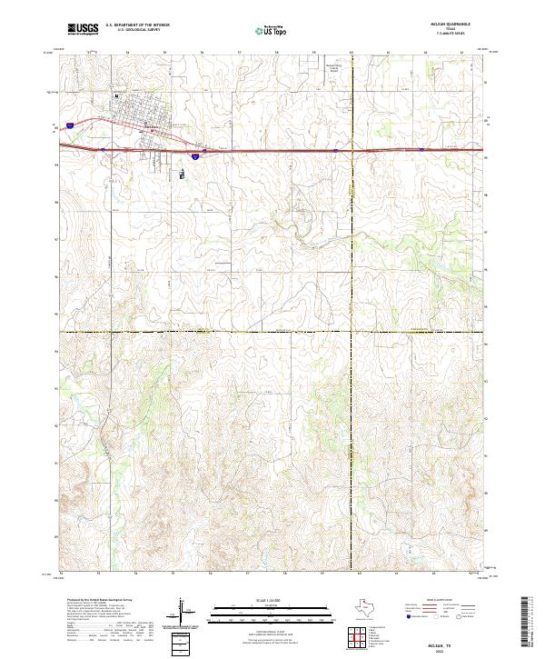 McLean, TX — USGS 7.5-minute topo (2022)