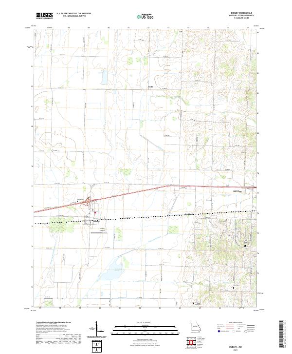 Dudley, MO — USGS 7.5-minute topo (2021)