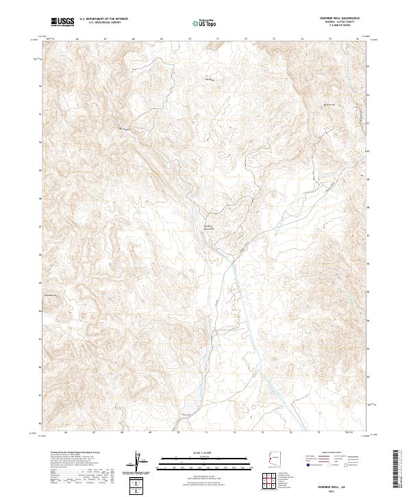 Osborne Well, AZ — USGS 7.5-minute topo (2021)